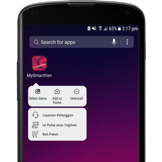 Home-screen shortcuts
